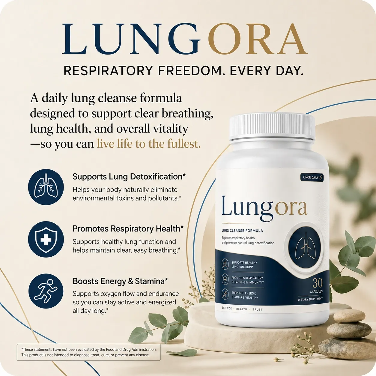Adult over 50 focusing on daily respiratory wellness and healthy breathing routine